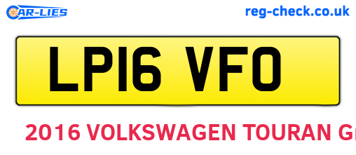 LP16VFO are the vehicle registration plates.