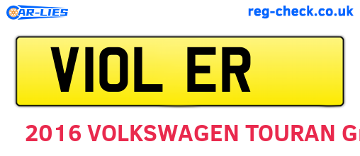 V10LER are the vehicle registration plates.