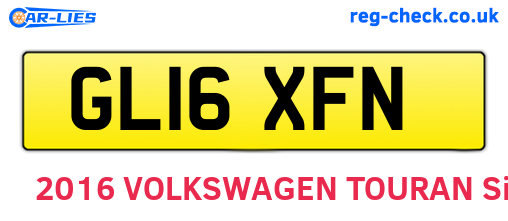 GL16XFN are the vehicle registration plates.