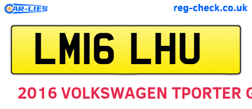 LM16LHU are the vehicle registration plates.