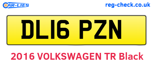 DL16PZN are the vehicle registration plates.