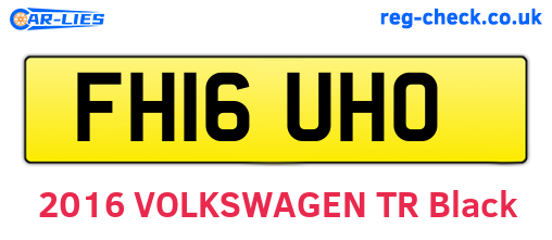 FH16UHO are the vehicle registration plates.