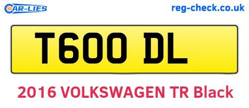 T60ODL are the vehicle registration plates.