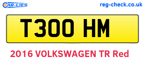 T30OHM are the vehicle registration plates.