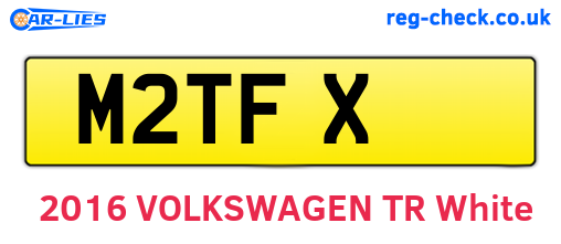M2TFX are the vehicle registration plates.