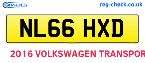 NL66HXD are the vehicle registration plates.