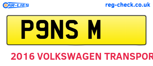 P9NSM are the vehicle registration plates.