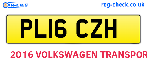 PL16CZH are the vehicle registration plates.