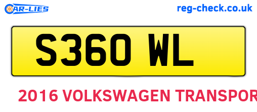 S36OWL are the vehicle registration plates.