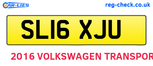 SL16XJU are the vehicle registration plates.