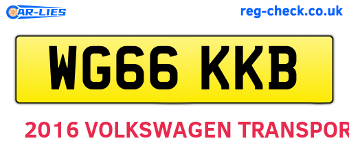 WG66KKB are the vehicle registration plates.