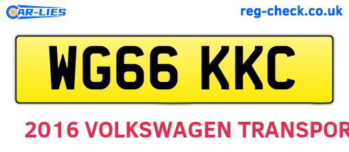 WG66KKC are the vehicle registration plates.