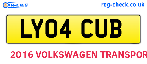 LY04CUB are the vehicle registration plates.
