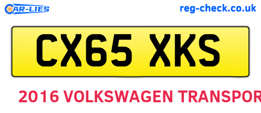 CX65XKS are the vehicle registration plates.