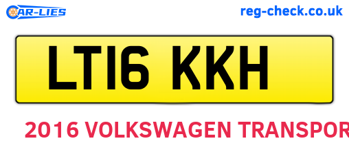 LT16KKH are the vehicle registration plates.