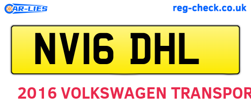 NV16DHL are the vehicle registration plates.