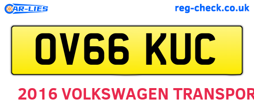 OV66KUC are the vehicle registration plates.