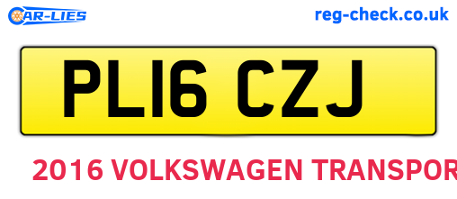 PL16CZJ are the vehicle registration plates.