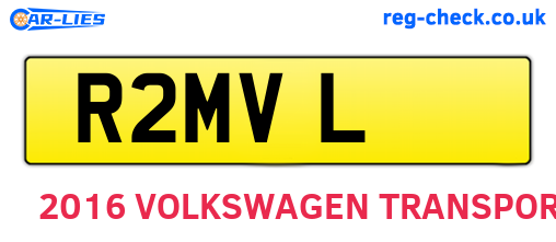 R2MVL are the vehicle registration plates.