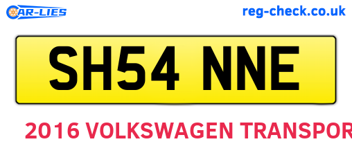 SH54NNE are the vehicle registration plates.