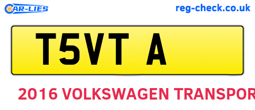 T5VTA are the vehicle registration plates.