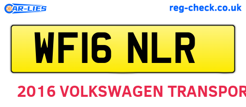WF16NLR are the vehicle registration plates.