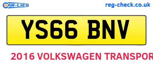 YS66BNV are the vehicle registration plates.