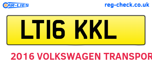 LT16KKL are the vehicle registration plates.