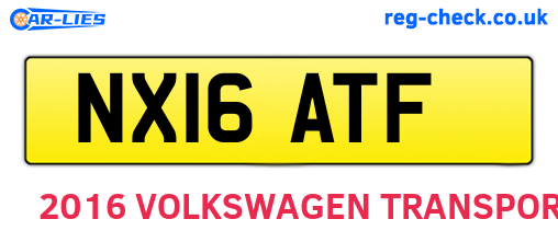 NX16ATF are the vehicle registration plates.