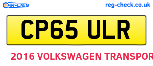 CP65ULR are the vehicle registration plates.