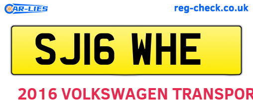 SJ16WHE are the vehicle registration plates.
