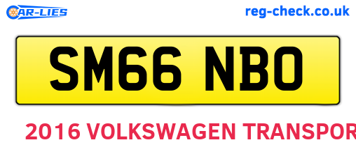 SM66NBO are the vehicle registration plates.