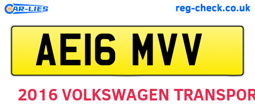 AE16MVV are the vehicle registration plates.