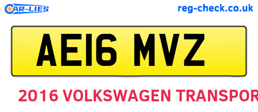 AE16MVZ are the vehicle registration plates.