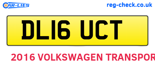DL16UCT are the vehicle registration plates.