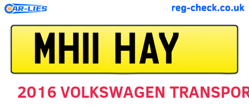 MH11HAY are the vehicle registration plates.