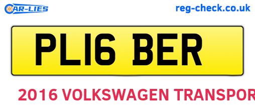PL16BER are the vehicle registration plates.