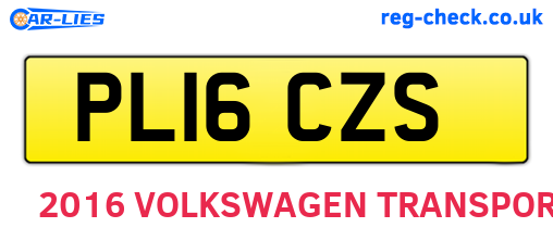 PL16CZS are the vehicle registration plates.