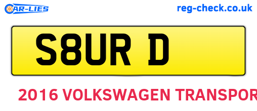 S8URD are the vehicle registration plates.