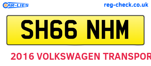 SH66NHM are the vehicle registration plates.