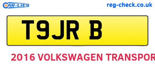 T9JRB are the vehicle registration plates.