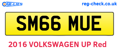 SM66MUE are the vehicle registration plates.