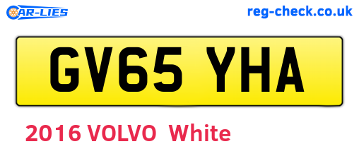 GV65YHA are the vehicle registration plates.