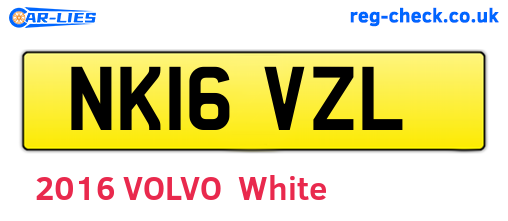 NK16VZL are the vehicle registration plates.