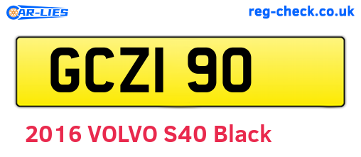 GCZ190 are the vehicle registration plates.