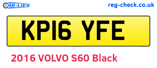 KP16YFE are the vehicle registration plates.