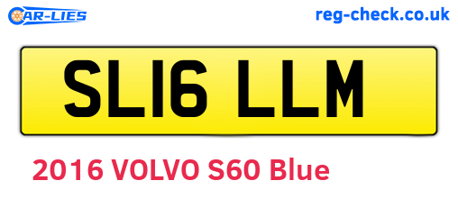 SL16LLM are the vehicle registration plates.