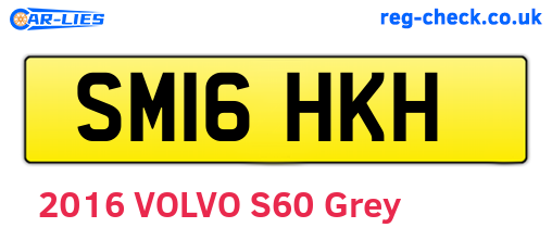 SM16HKH are the vehicle registration plates.