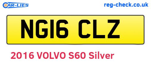 NG16CLZ are the vehicle registration plates.