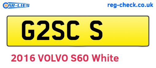 G2SCS are the vehicle registration plates.